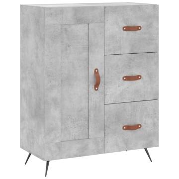 Sideboard Concrete Grey - Stylish Engineered Wood Storage Unit