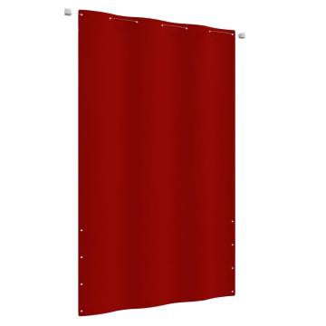 Red Balcony Screen 140x240 cm - Privacy & UV Protection