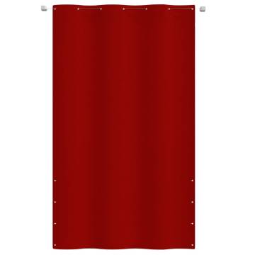 Red Balcony Screen 140x240 cm - Privacy & UV Protection