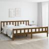 Bed Frame Honey Brown Solid Wood 200x200 cm Colour honey brown Size 200 x 200 cm 