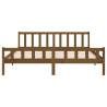 Honey Brown Solid Wood Bed Frame 200x200 cm | Hipo Market