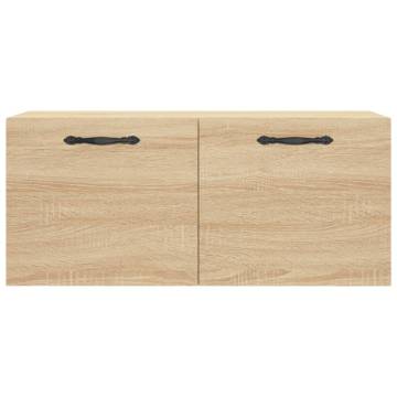 Sonoma Oak Wall Cabinet - Stylish & Space-Saving Storage