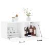 High Gloss White Wall Cabinet 80x36.5 cm - Stylish Storage