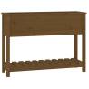 Honey Brown Planter with Shelf - Solid Pine Wood 111.5x34.5x81 cm