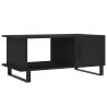 Stylish Black Coffee Table 90x50x40 cm - Elegance & Storage