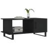 Stylish Black Coffee Table 90x50x40 cm - Elegance & Storage