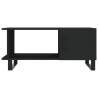 Stylish Black Coffee Table 90x50x40 cm - Elegance & Storage