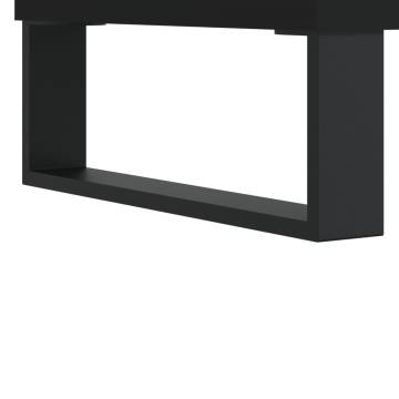 Stylish Black Coffee Table 90x50x40 cm - Elegance & Storage