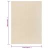 Rug Short Pile 140x200 cm Cream - Elegant & Durable