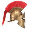 Greek Warrior Helmet Replica | Antique Brass & Steel - HipoMarket