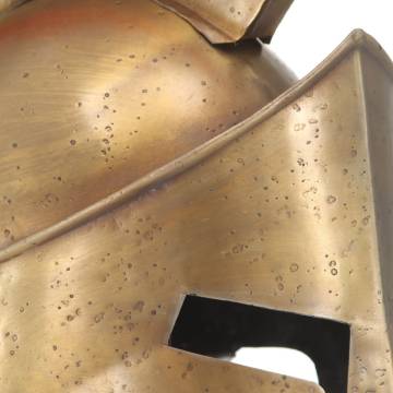 Greek Warrior Helmet Replica | Antique Brass & Steel - HipoMarket