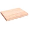 Wall Shelf 40x30x(2-4) cm Untreated Solid Wood Oak Colour natural Size 40 x 30 x 4 cm Quantity in Package 1 Number of Pieces 