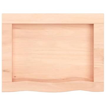 Wall Shelf 40x30x(2-4) cm Untreated Solid Wood Oak - HipoMarket