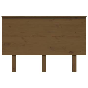 Honey Brown Bed Headboard - Solid Wood Pine | Hipomarket