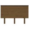 Honey Brown Bed Headboard - Solid Wood Pine | Hipomarket