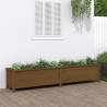 Garden Raised Bed Honey Brown 199.5x40x39 cm Solid Wood Pine Colour honey brown pine Size 199.5 x 40 x 39 cm Quantity in Package 1 