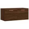 Wall Cabinet Brown Oak - 80x36.5cm Engineered Wood | Hipomarket