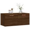 Wall Cabinet Brown Oak - 80x36.5cm Engineered Wood | Hipomarket