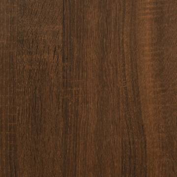 Wall Cabinet Brown Oak - 80x36.5cm Engineered Wood | Hipomarket