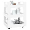 Stylish Kitchen Trolley in White - 60x45x80 cm | Hipo Market