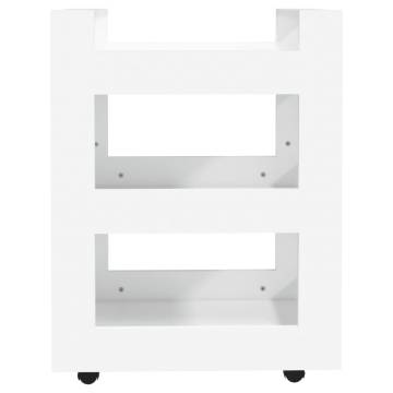 Stylish Kitchen Trolley in White - 60x45x80 cm | Hipo Market