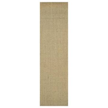 Natural Sisal Rug 80x300 cm Green - Durable & Stylish