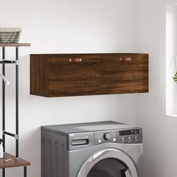 Brown Oak Wall Cabinet | 100x36.5x35 cm | Hipomarket