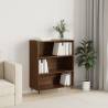 Bookcase Brown Oak 69.5x32.5x90 cm Engineered Wood Colour brown oak Quantity in Package 1 