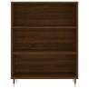 Bookcase Brown Oak - Modern Engineered Wood Storage Solution