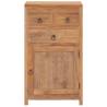 Rustic Solid Teak Wood Sideboard - 50x30x90 cm | HipoMarket