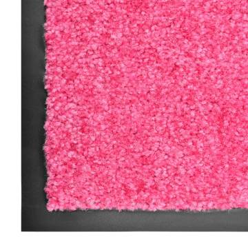 Washable Pink Doormat 90x150 cm | Durable & Non-Skid