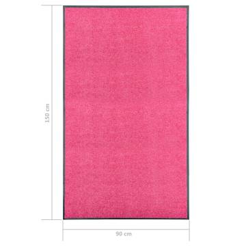 Washable Pink Doormat 90x150 cm | Durable & Non-Skid