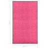 Washable Pink Doormat 90x150 cm | Durable & Non-Skid