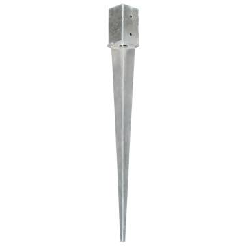 Ground Spikes Set - 6 pcs Galvanised Steel | HipoMarket UK