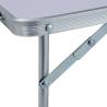 Folding Camping Table White Aluminium 60x40 cm - Hipomarket