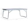 Folding Camping Table White Aluminium 60x40 cm - Hipomarket