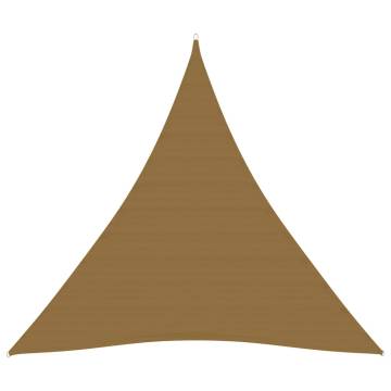 Sunshade Sail 160 g/m² Taupe - 3.6x3.6 m HDPE