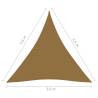 Sunshade Sail 160 g/m² Taupe - 3.6x3.6 m HDPE