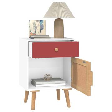 Stylish White Bedside Cabinets Set - 2 pcs | Hipomarket