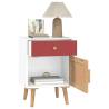 Stylish White Bedside Cabinets Set - 2 pcs | Hipomarket