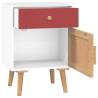 Stylish White Bedside Cabinets Set - 2 pcs | Hipomarket