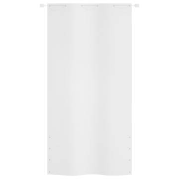 Balcony Screen White 120x240 cm Oxford Fabric - Privacy & Style