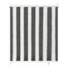 Outdoor Roller Blind 60x140 cm - Anthracite & White Stripe