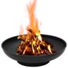 Fire Pit 57 cm Steel - Warm Up Your Garden & Patio