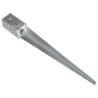 Ground Spikes - 2 pcs Galvanised Steel 8x8x76 cm | HipoMarket