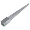 Ground Spikes - 2 pcs Galvanised Steel 8x8x76 cm | HipoMarket