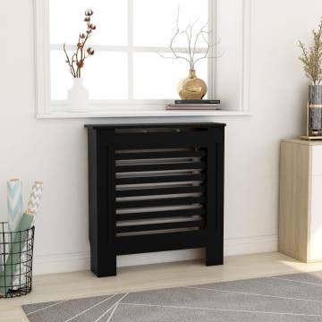 MDF Radiator Cover Black 78 cm - Stylish & Durable