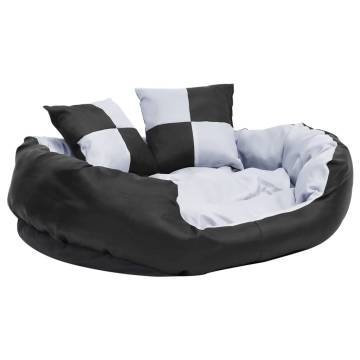 Reversible & Washable Dog Cushion - Grey and Black 85x70 cm