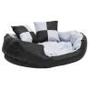 Reversible & Washable Dog Cushion Grey and Black 85x70x20 cm Colour grey and black Size 85 x 70 x 20 cm 