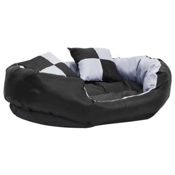 Reversible & Washable Dog Cushion - Grey and Black 85x70 cm